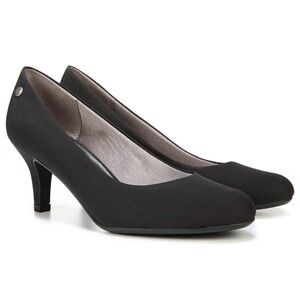 LifeStride Parigi Women's Fabric Black Slip On Pump SZ 7.5